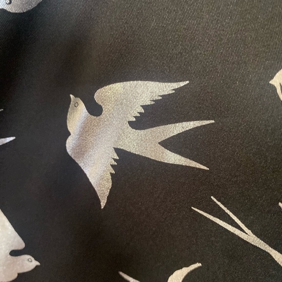 Whatless xxl button down novelty, black, and silver bird shirt - Picture 9 of 9